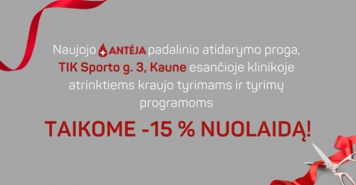 Specialus pasiūlymas naujos klinikos Kaune atidarymo proga!